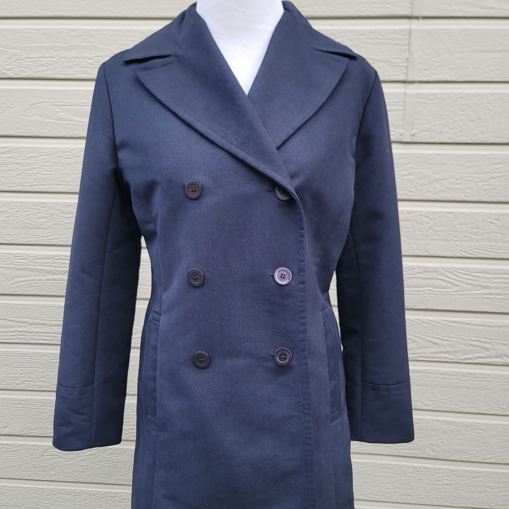 Esprit Navy Double-Breasted  Coat